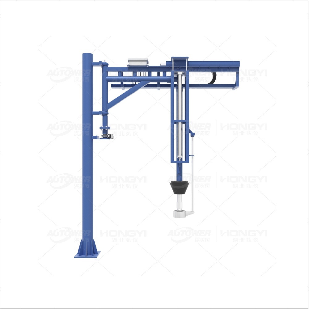 Rotary arm automatic loading arm